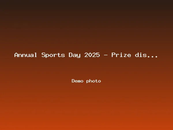 Prize distribution